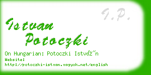 istvan potoczki business card